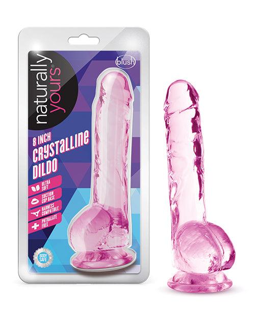Blush Naturally Yours 8" Crystalline Dildo - SEXYEONE