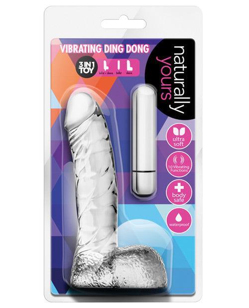 product image, Blush Naturally Yours Vibrating Ding Dong - Clear - SEXYEONE