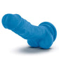 Blush Neo Dual Density 7.5" Cock W-balls - Neon Blue - {{ SEXYEONE }}