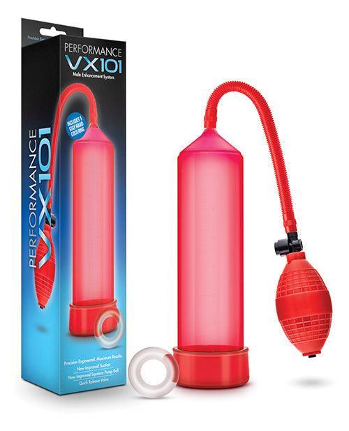 Blush Performance Vx101 Male Enhancement Pump - Red - SEXYEONE