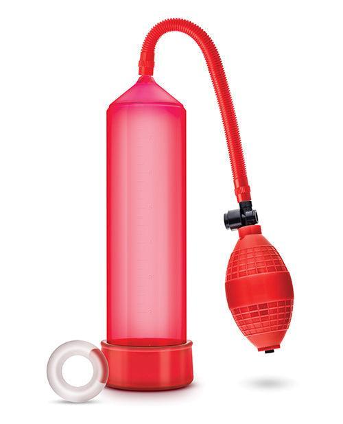 image of product,Blush Performance Vx101 Male Enhancement Pump - Red - SEXYEONE