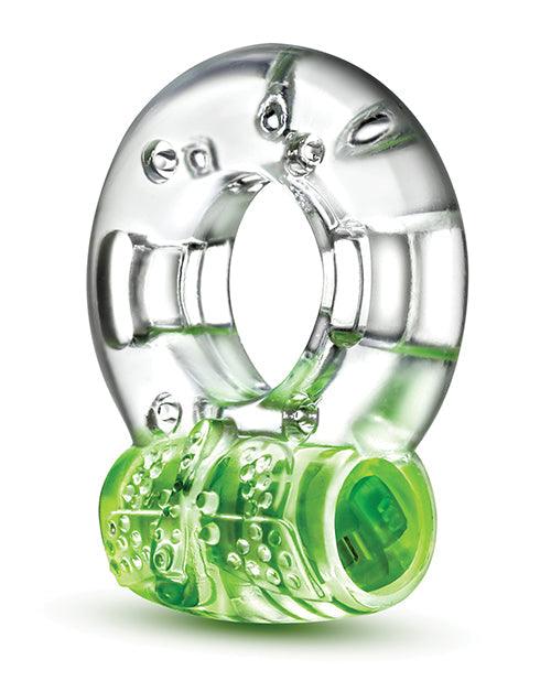 image of product,Blush Play With Me Arouser Vibrating C Ring - Green - {{ SEXYEONE }}