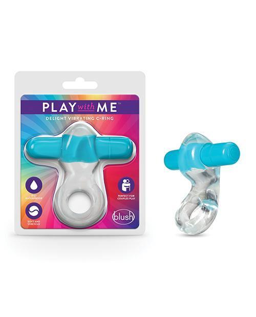 product image,Blush Play With Me Delight Vibrating C Ring - SEXYEONE 