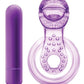 Blush Play With Me Lick It Vibrating Double Strap Cockring - Purple - SEXYEONE 