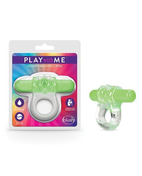 image of product,Blush Play With Me Teaser Vibrating C Ring - {{ SEXYEONE }}