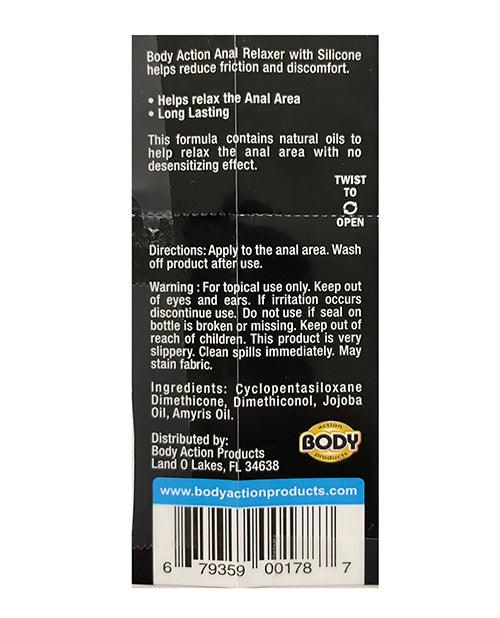 image of product,Body Action Anal Relaxer Silicone Lubricant - .5 Oz - {{ SEXYEONE }}