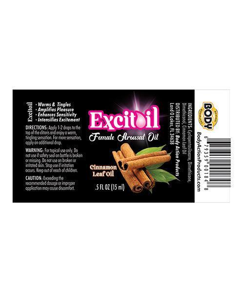 image of product,Body Action Excitoil Cinnamon Arousal Oil - .5 Oz - SEXYEONE