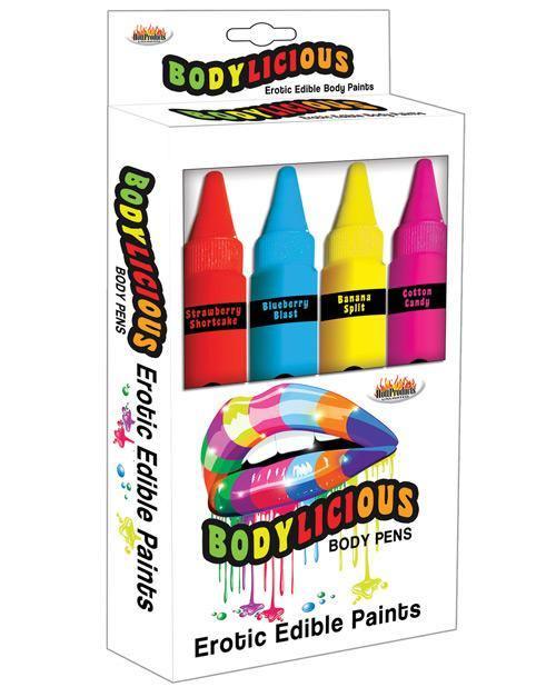 product image, Bodylicious Edible Pens - Pack Of 4 - MPGDigital Sales