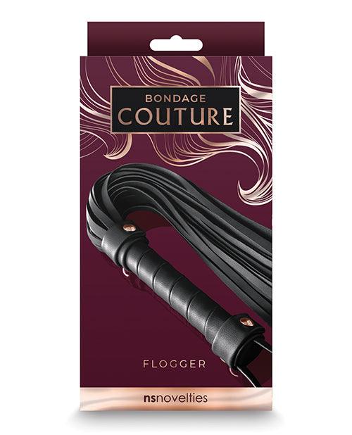 product image, Bondage Couture Flogger - Black - MPGDigital Sales