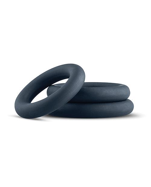 product image, Boners 3 Pc Cock Ring Set - Black - SEXYEONE