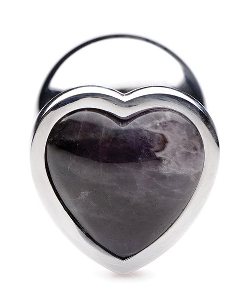 image of product,Booty Sparks Gemstones Amethyst Heart Anal Plug - MPGDigital Sales