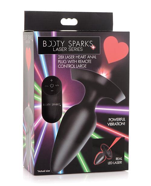 product image, Booty Sparks Laser Heart Anal Plug W/remote - MPGDigital Sales