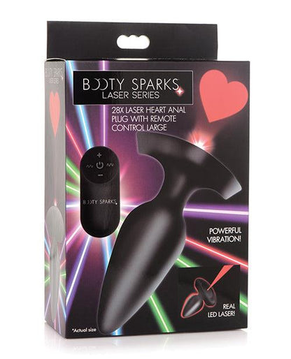 Booty Sparks Laser Heart Anal Plug W/remote - MPGDigital Sales