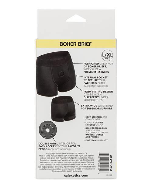 Boundless Boxer Brief L-xl - Black