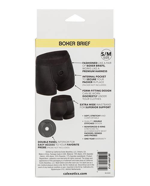 image of product,Boundless Boxer Brief S-m - Black - MPGDigital Sales
