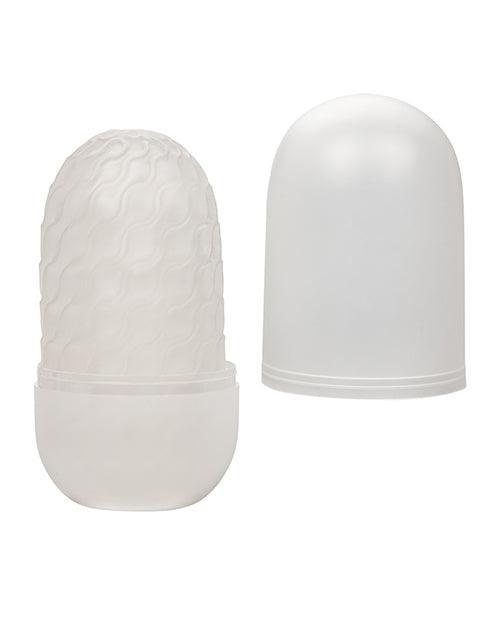 Boundless Reversible Ribbed Stroker - White - SEXYEONE