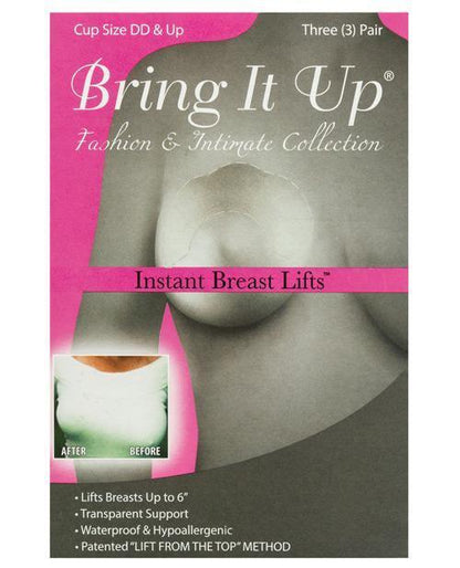 Bring It Up Plus Size Breast Lifts - D Cup & Larger Pack Of 3 - MPGDigital Sales