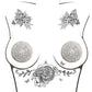 Burlesque Big O Crystal Jewel Reusable Silicone Nipztix - Silver O-s - MPGDigital Sales