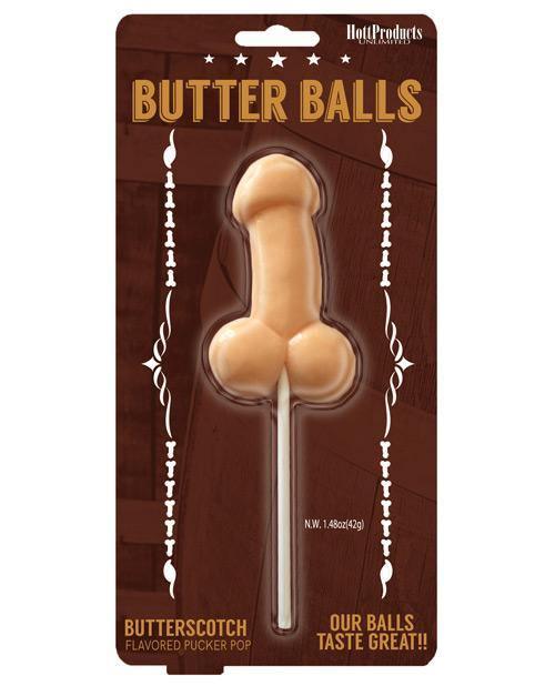 product image, Butter Balls Pecker Pop - Butterscotch - MPGDigital Sales
