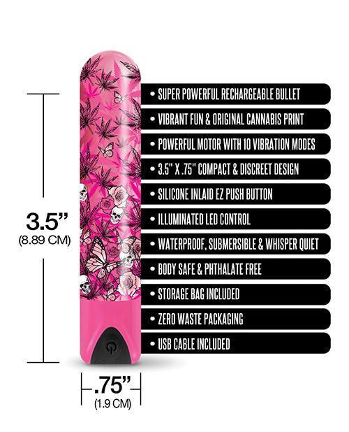Buzzed 3.5" Rechargeable Bullet - Blazing Beauty Pink - {{ SEXYEONE }}