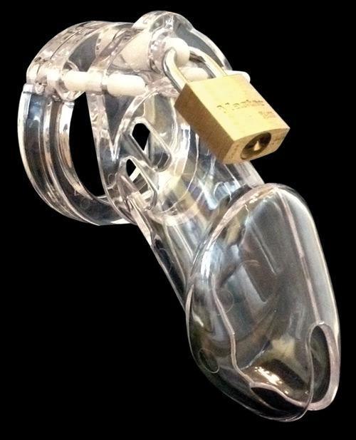 image of product,Cb-6000 3 1/4" Cock Cage & Lock Set - {{ SEXYEONE }}