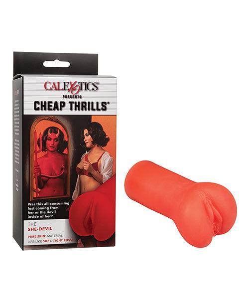 product image, Cheap Thrills The She-devil Pussy Masturbator - Red - SEXYEONE