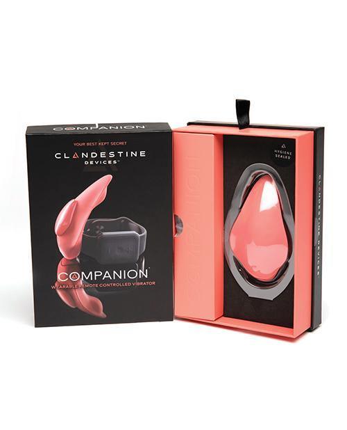 image of product,Clandestine Devices Companion Panty Vibe W-wearable Remote - Coral - {{ SEXYEONE }}