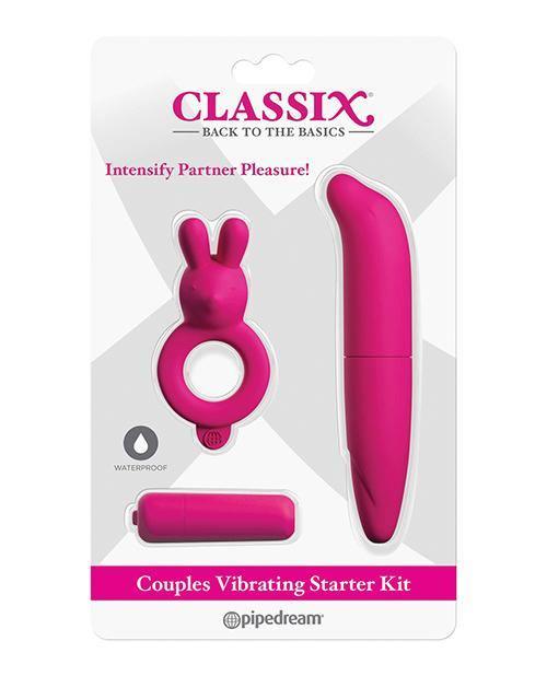 Classix Couples Vibrating Starter Kit - Pink - {{ SEXYEONE }}