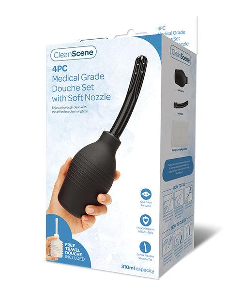 product image, Cleanscene 4 Pc Medical Grade Douche Set W/soft Nozzle - SEXYEONE