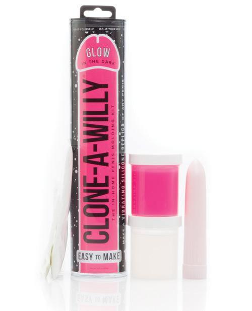 product image, Clone-a-willy Kit Vibrating Glow In The Dark - Hot Pink - SEXYEONE 