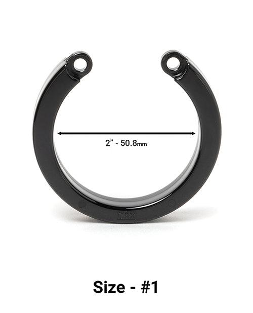 product image, Cock Cage U-ring #1 - Black - SEXYEONE