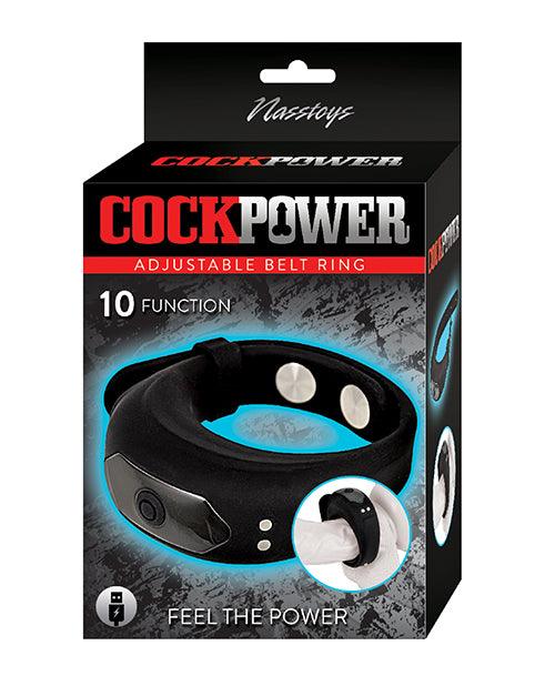 product image, Cockpower Adjustable Belt Ring - Black - SEXYEONE