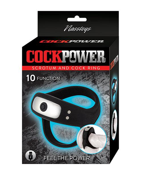 product image, Cockpower Scrotum and Cock Ring - Black - SEXYEONE