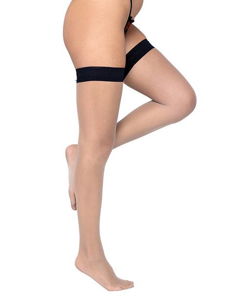 product image, Colored Silicone Stay Up Stockings O/s - SEXYEONE