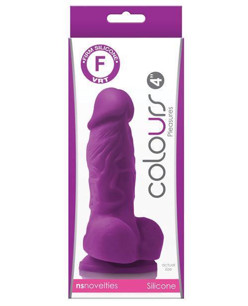 image of product,"Colours Pleasures 4"" Dong W/balls & Suction Cup" - SEXYEONE