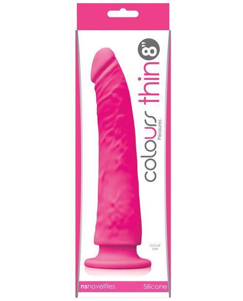 product image, "Colours Pleasures Thin 8"" Dildo" - SEXYEONE