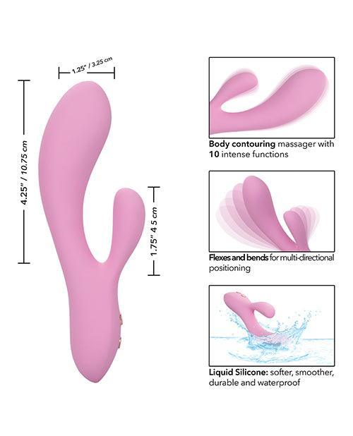 Contour Zoie Flexible Dual Massager - Pink - SEXYEONE