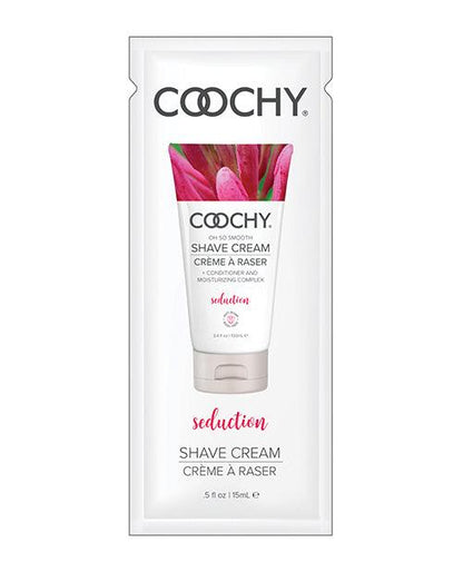 Coochy Seduction Shave Cream Foil - .5 Oz Honeysuckle/citrus - SEXYEONE