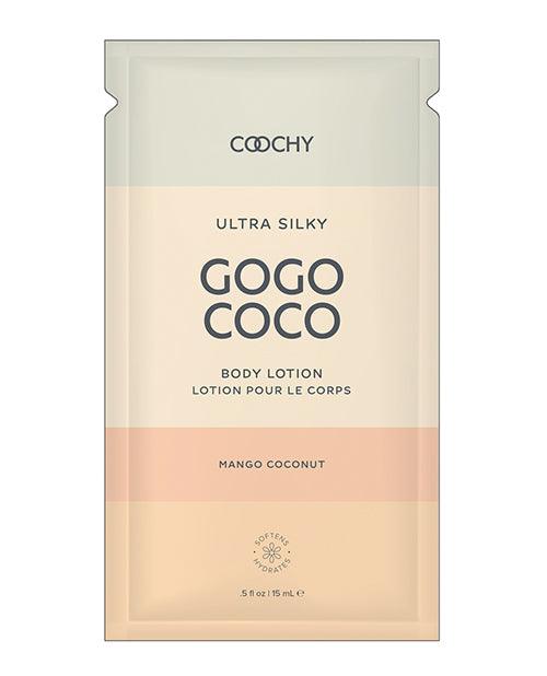product image, Coochy Ultra Silky Body Lotion Foil - .35 Oz Mango Coconut - SEXYEONE