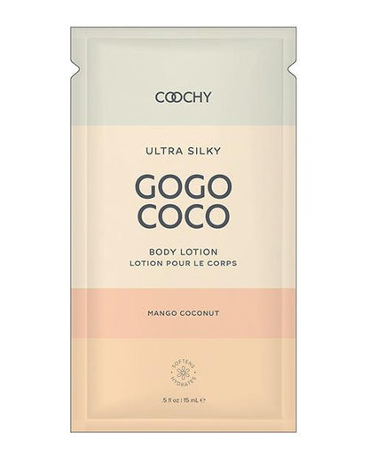 Coochy Ultra Silky Body Lotion Foil - .35 Oz Mango Coconut - SEXYEONE