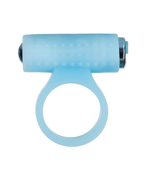image of product,Cosmic Cock Ring W-rechargeable Bullet - 9 Functions Glow In The Dark - SEXYEONE