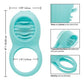 Couple's Enhancers Silicone Rechargeable French Kiss Enhancer - Teal - SEXYEONE 