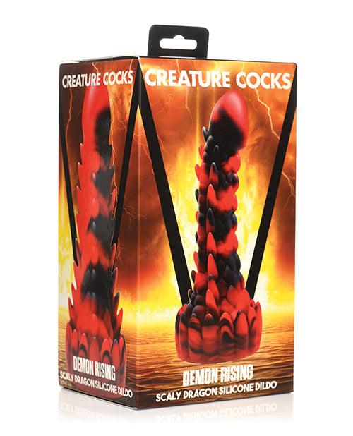 product image, Creature Cocks Demon Rising Scaly Dragon Silicone Dildo - SEXYEONE