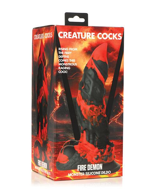product image, Creature Cocks Fire Demon Monster Silicone Dildo - SEXYEONE