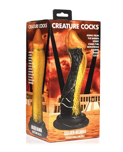 product image, Creature Cocks Golden Snake Silicone Dildo - SEXYEONE