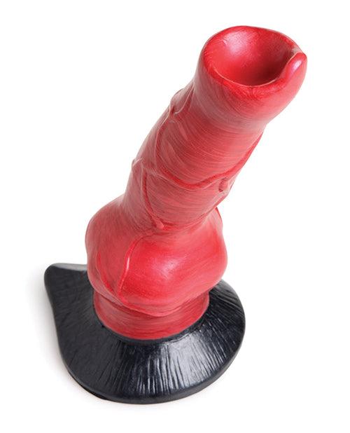 image of product,Creature Cocks Hell-hound Canine Penis Silicone Dildo - Red-black - SEXYEONE