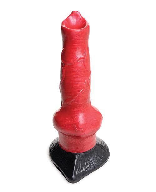 image of product,Creature Cocks Hell-hound Canine Penis Silicone Dildo - Red-black - SEXYEONE