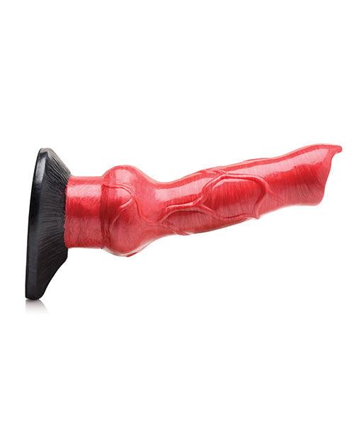 Creature Cocks Hell-hound Canine Penis Silicone Dildo - Red-black - SEXYEONE