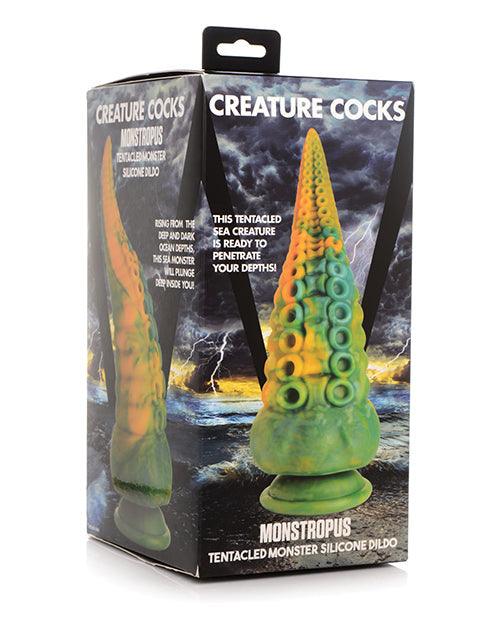 product image, Creature Cocks Monstropus Tentacled Monster Silicone Dildo - Green-yellow - SEXYEONE