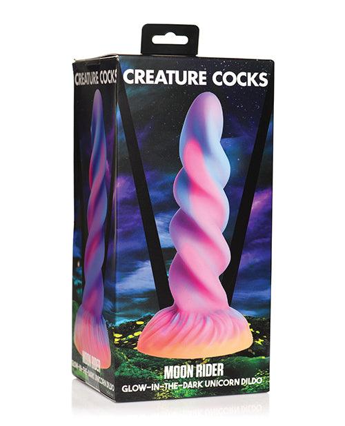 product image, Creature Cocks Moon Rider Unicorn Dildo - Glow In The Dark - SEXYEONE